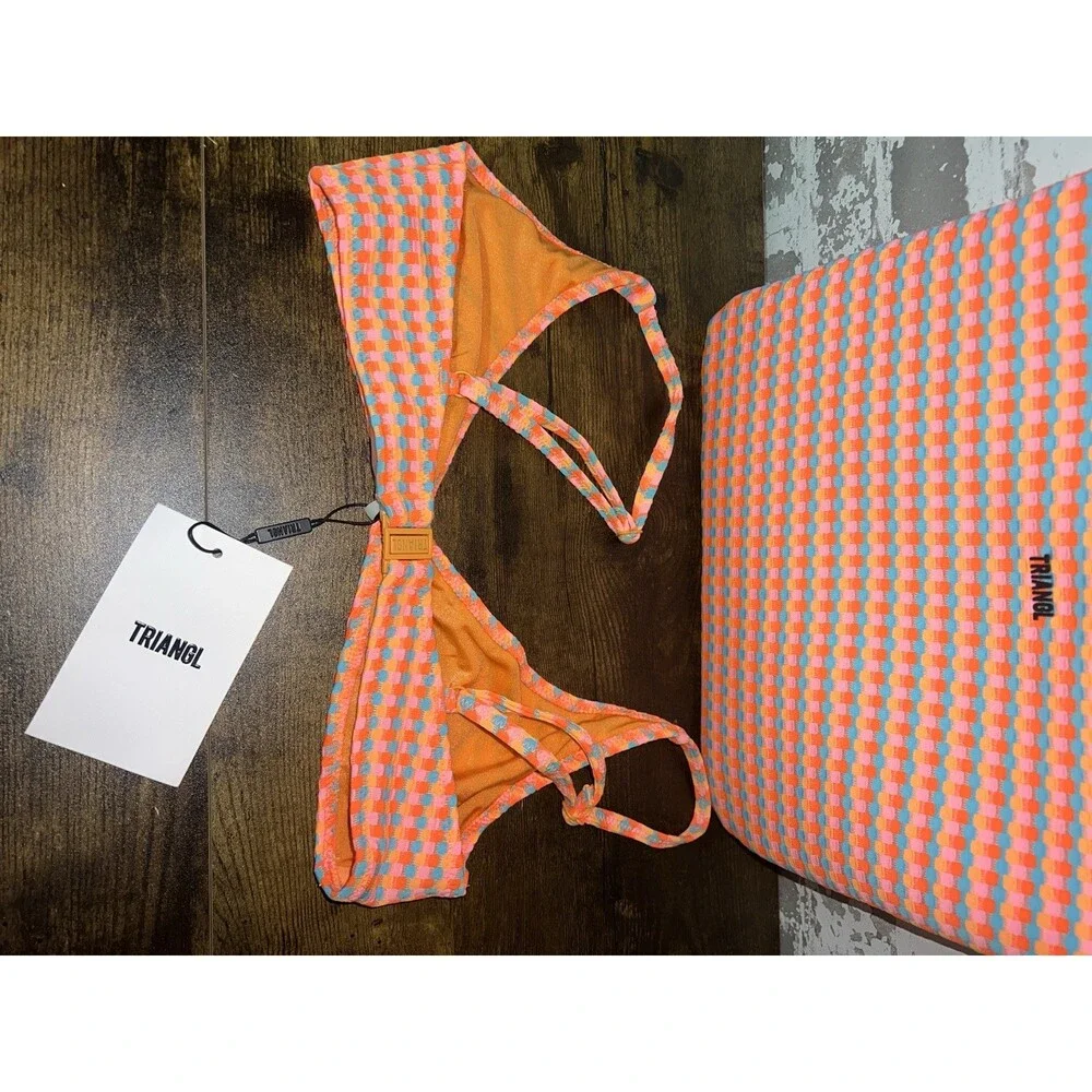 NWT! TRIANGL MAIA GARA Textured Scoop Bikini - Top Size S - Bottom Size M - Picture 4 of 12